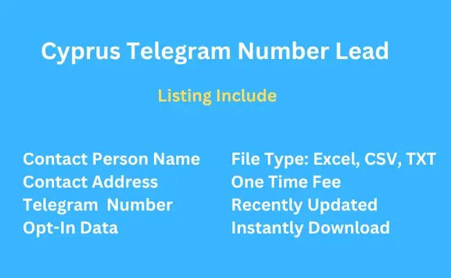 Cyprus telegram number lead