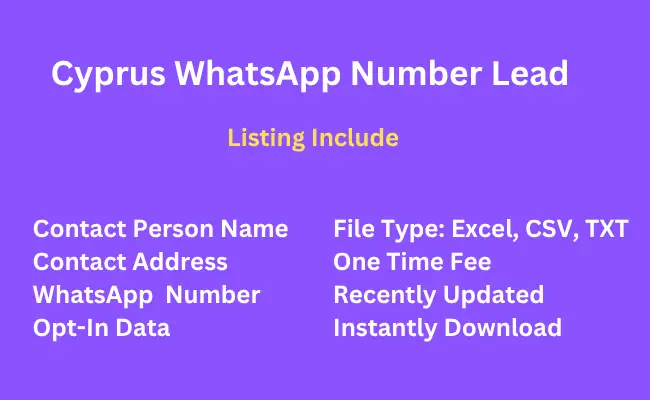 Cyprus whatsapp number lead