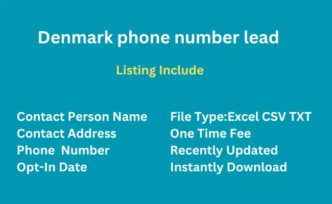 Denmark phone number lead