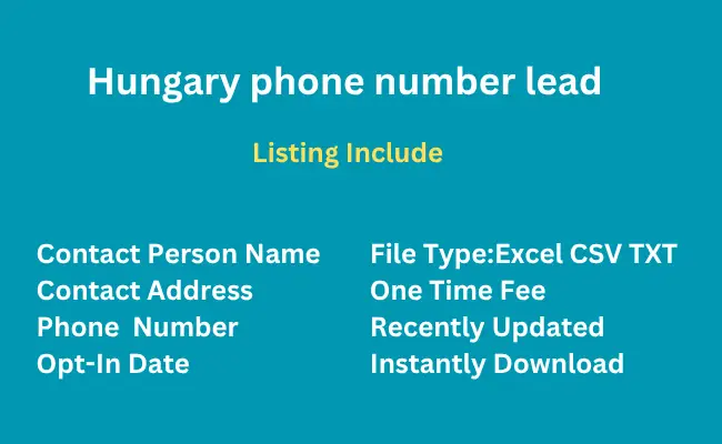 Hungary phone number lead