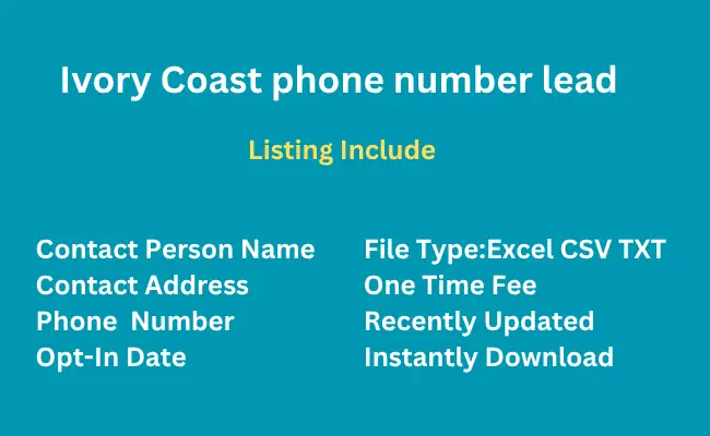 Ivory Coast phone number lead
