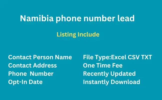 Namibia phone number lead