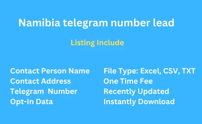 Namibia telegram number lead
