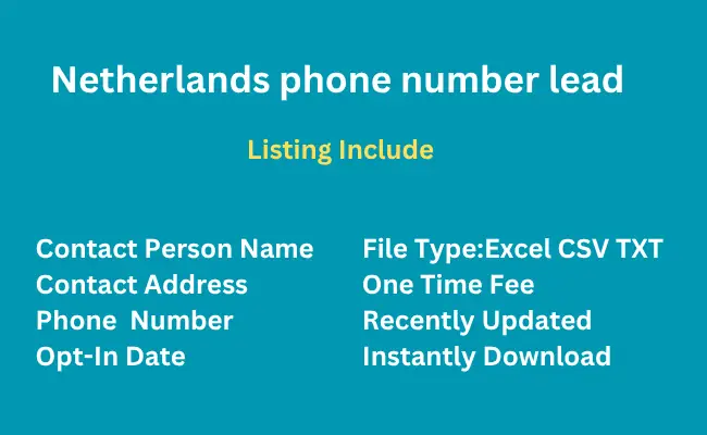 Netherlands phone number lead