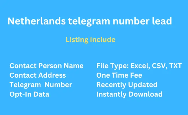 Netherlands telegram number lead
