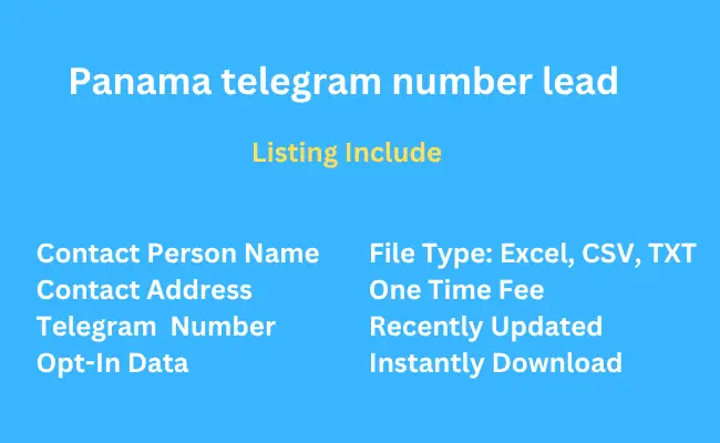 Panama telegram number lead