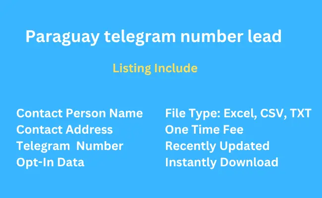 Paraguay Telegram Number Lead