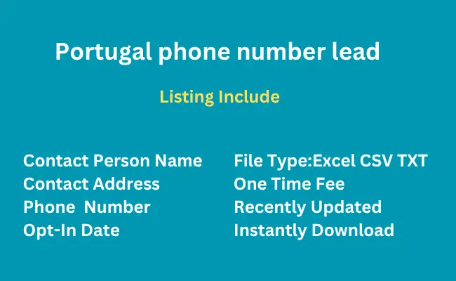 Portugal phone number lead