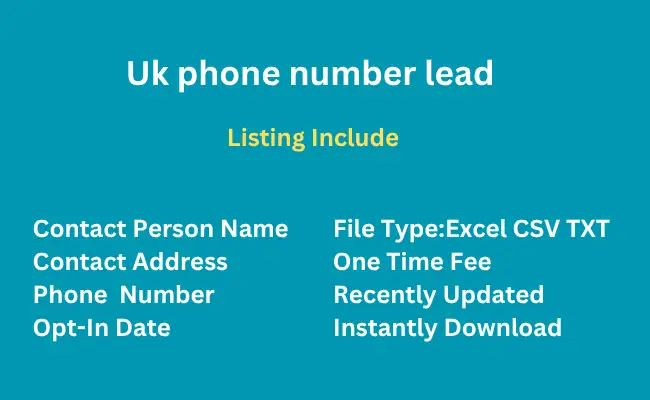 UK phone number lead