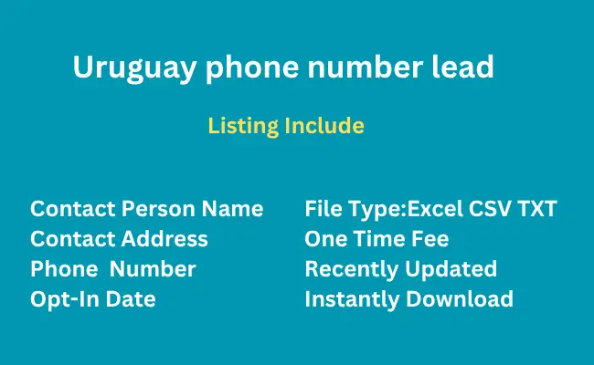 Uruguay phone number lead
